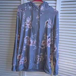 floral hoodie